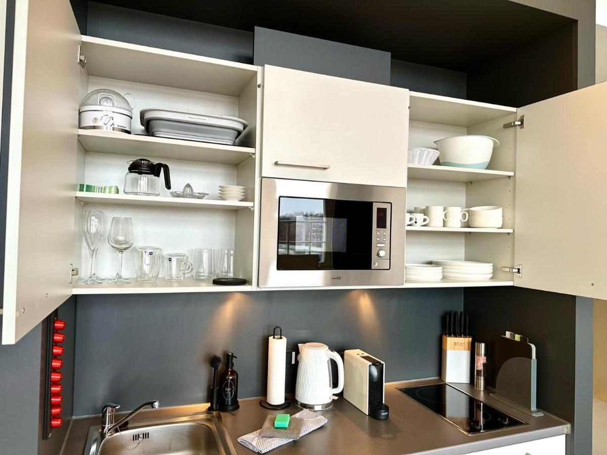 Meos 1 -Zentrum-Balkon-Parkplatz-Gym-Uniklinik 라이프치히 외부 사진
